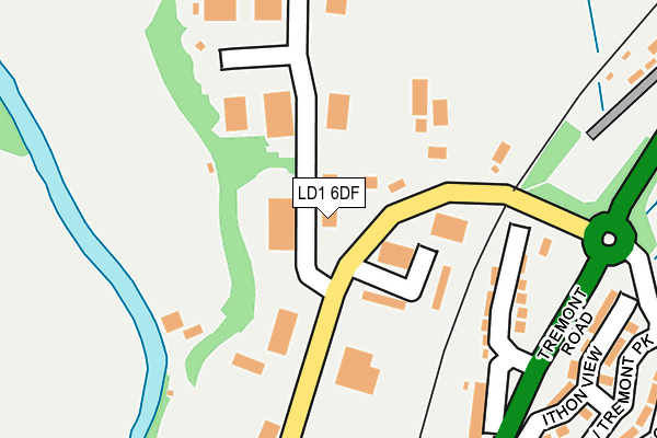 LD1 6DF map - OS OpenMap – Local (Ordnance Survey)