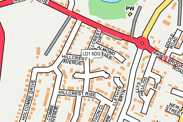 LD1 6DG map - OS OpenMap – Local (Ordnance Survey)
