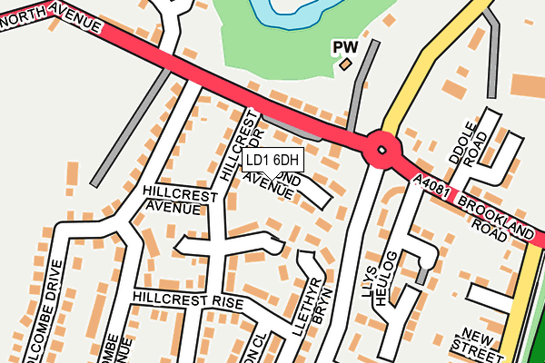 LD1 6DH map - OS OpenMap – Local (Ordnance Survey)