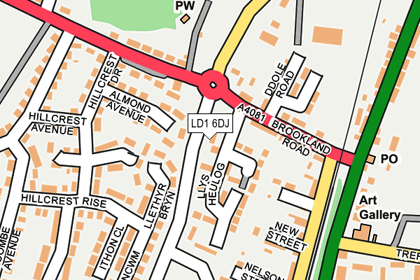 LD1 6DJ map - OS OpenMap – Local (Ordnance Survey)