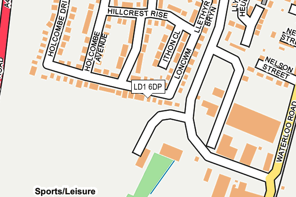LD1 6DP map - OS OpenMap – Local (Ordnance Survey)