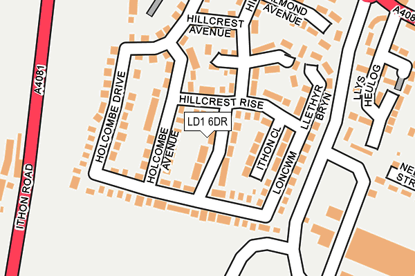 LD1 6DR map - OS OpenMap – Local (Ordnance Survey)