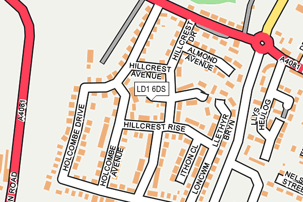 LD1 6DS map - OS OpenMap – Local (Ordnance Survey)