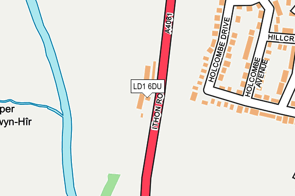 LD1 6DU map - OS OpenMap – Local (Ordnance Survey)