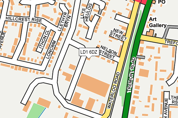 LD1 6DZ map - OS OpenMap – Local (Ordnance Survey)