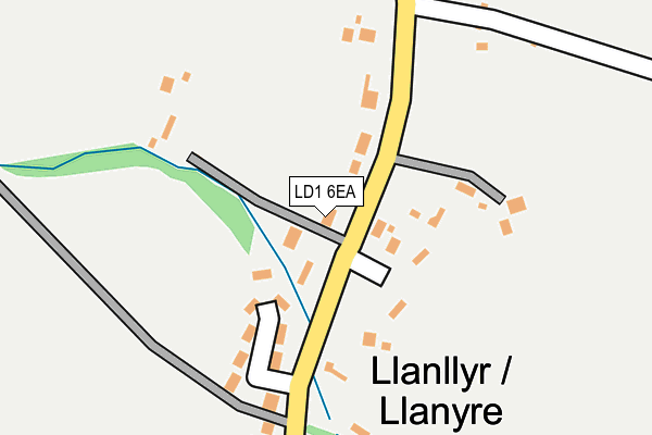 LD1 6EA map - OS OpenMap – Local (Ordnance Survey)