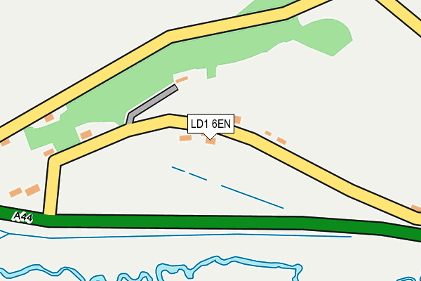 LD1 6EN map - OS OpenMap – Local (Ordnance Survey)