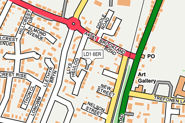 LD1 6ER map - OS OpenMap – Local (Ordnance Survey)