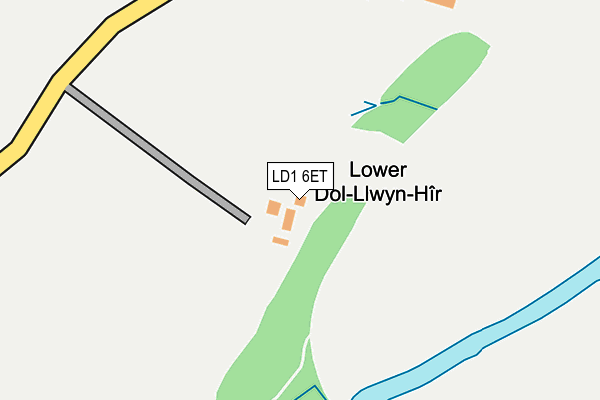 LD1 6ET map - OS OpenMap – Local (Ordnance Survey)