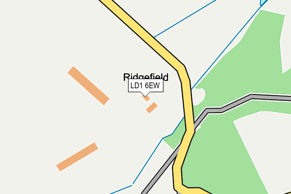 LD1 6EW map - OS OpenMap – Local (Ordnance Survey)