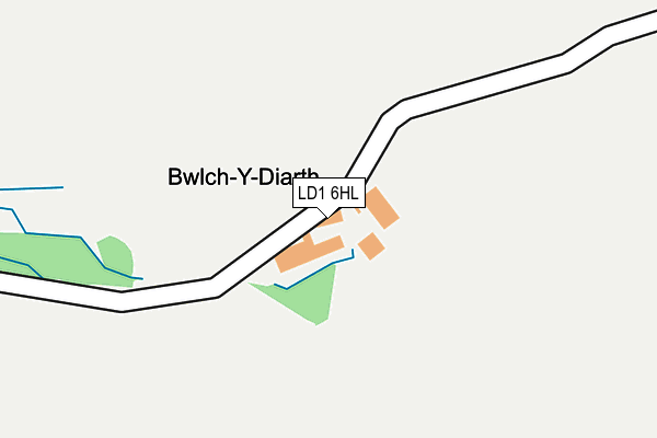 LD1 6HL map - OS OpenMap – Local (Ordnance Survey)