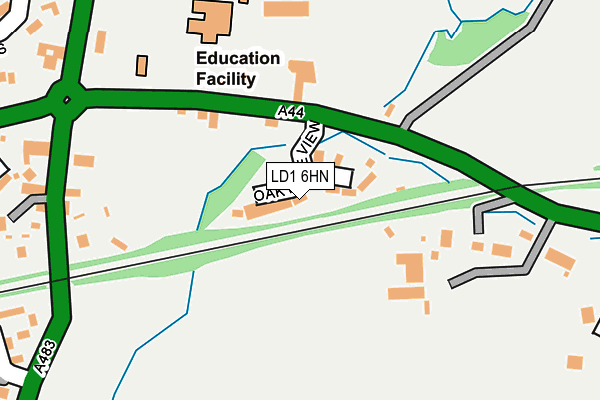 LD1 6HN map - OS OpenMap – Local (Ordnance Survey)