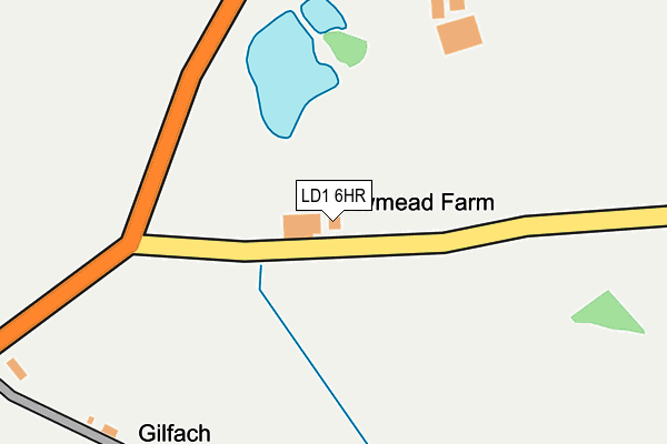 LD1 6HR map - OS OpenMap – Local (Ordnance Survey)