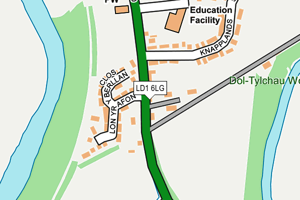 LD1 6LG map - OS OpenMap – Local (Ordnance Survey)
