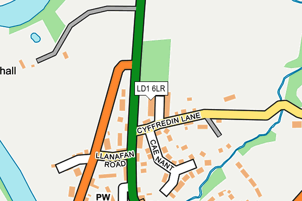 LD1 6LR map - OS OpenMap – Local (Ordnance Survey)