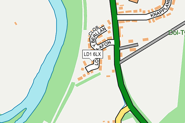 LD1 6LX map - OS OpenMap – Local (Ordnance Survey)