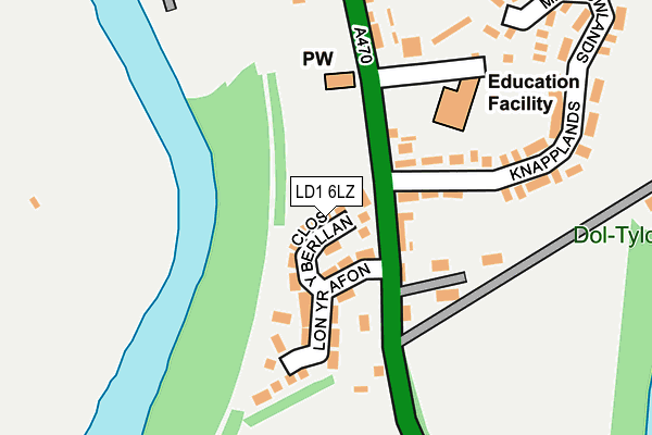 LD1 6LZ map - OS OpenMap – Local (Ordnance Survey)