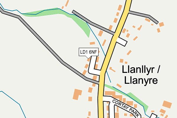 LD1 6NF map - OS OpenMap – Local (Ordnance Survey)