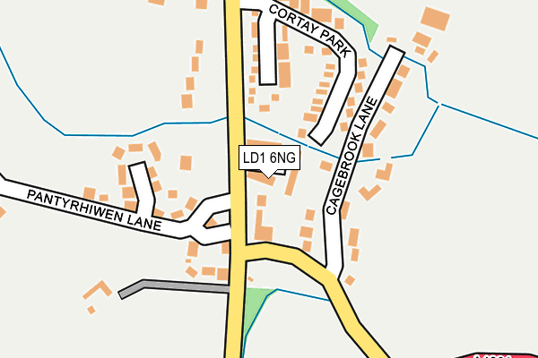 LD1 6NG map - OS OpenMap – Local (Ordnance Survey)