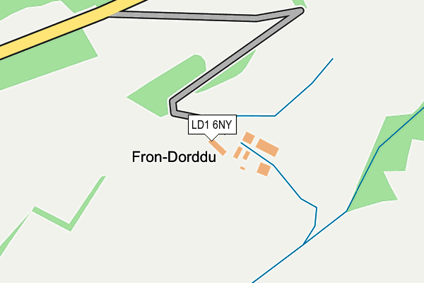 LD1 6NY map - OS OpenMap – Local (Ordnance Survey)
