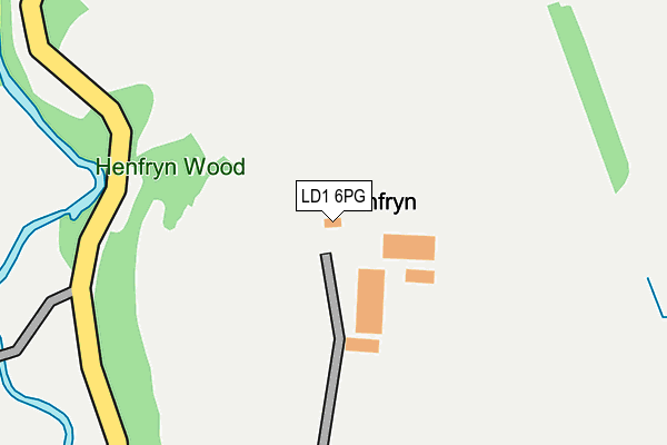 LD1 6PG map - OS OpenMap – Local (Ordnance Survey)