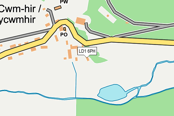 LD1 6PH map - OS OpenMap – Local (Ordnance Survey)