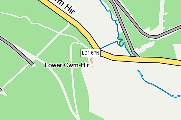 LD1 6PN map - OS OpenMap – Local (Ordnance Survey)