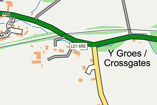 LD1 6RE map - OS OpenMap – Local (Ordnance Survey)