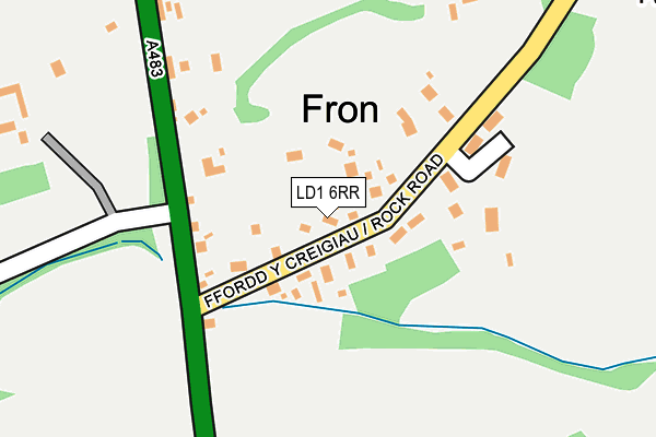 LD1 6RR map - OS OpenMap – Local (Ordnance Survey)