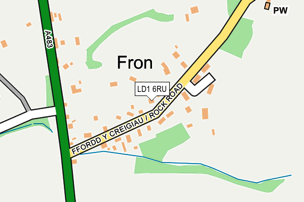 LD1 6RU map - OS OpenMap – Local (Ordnance Survey)