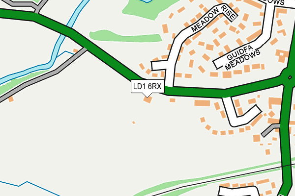 LD1 6RX map - OS OpenMap – Local (Ordnance Survey)