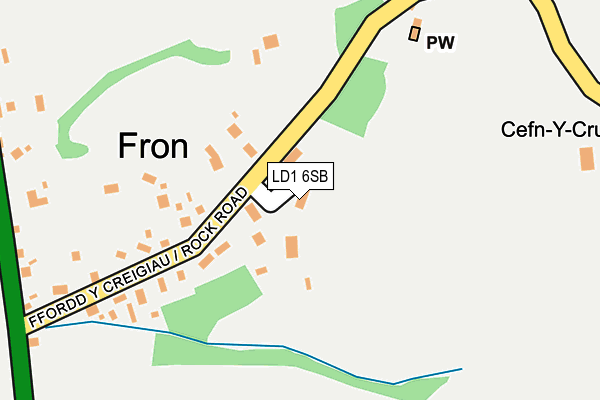 LD1 6SB map - OS OpenMap – Local (Ordnance Survey)