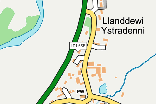 LD1 6SF map - OS OpenMap – Local (Ordnance Survey)