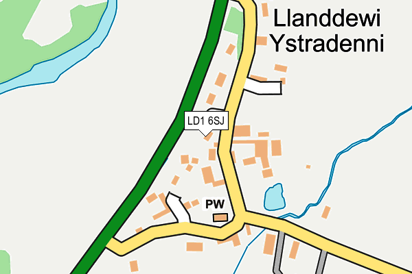 LD1 6SJ map - OS OpenMap – Local (Ordnance Survey)