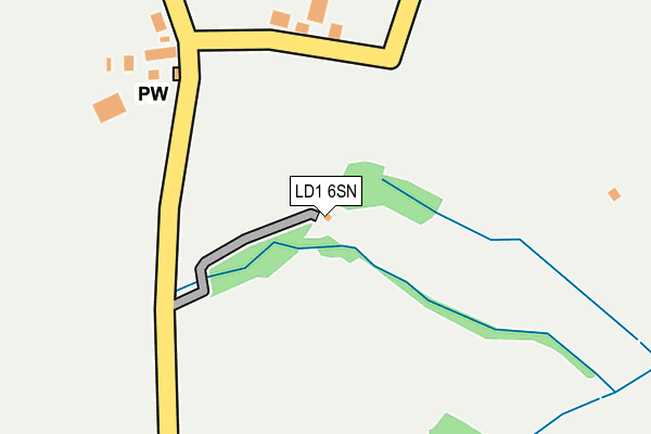 LD1 6SN map - OS OpenMap – Local (Ordnance Survey)