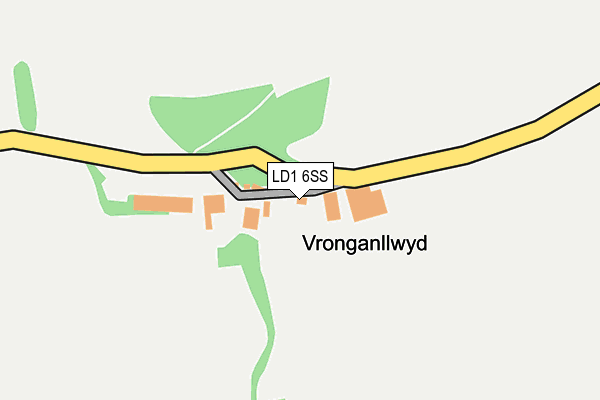 LD1 6SS map - OS OpenMap – Local (Ordnance Survey)