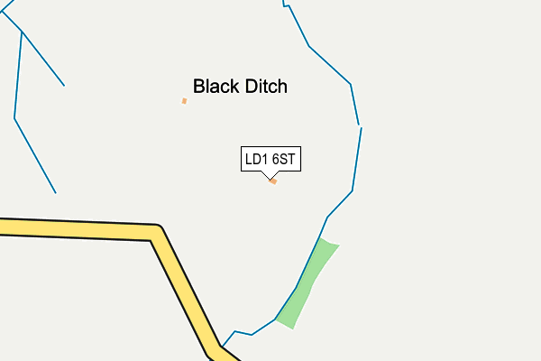 LD1 6ST map - OS OpenMap – Local (Ordnance Survey)