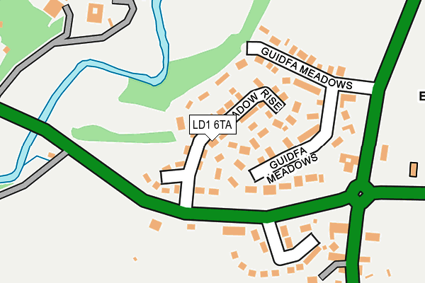 LD1 6TA map - OS OpenMap – Local (Ordnance Survey)