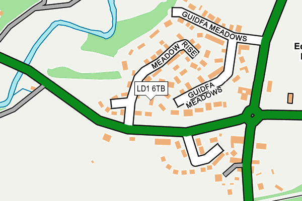 LD1 6TB map - OS OpenMap – Local (Ordnance Survey)