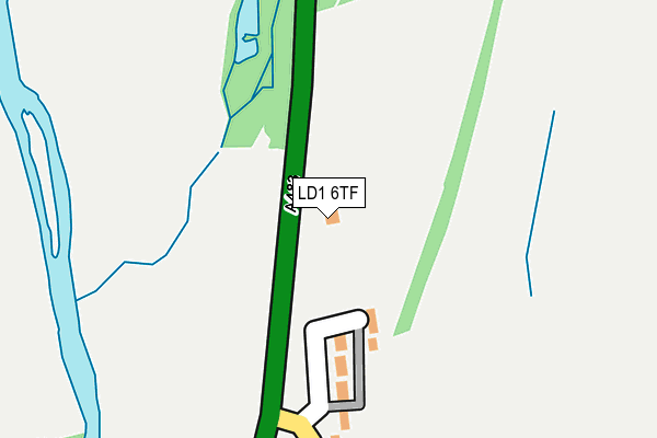 LD1 6TF map - OS OpenMap – Local (Ordnance Survey)