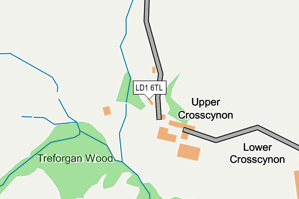 LD1 6TL map - OS OpenMap – Local (Ordnance Survey)