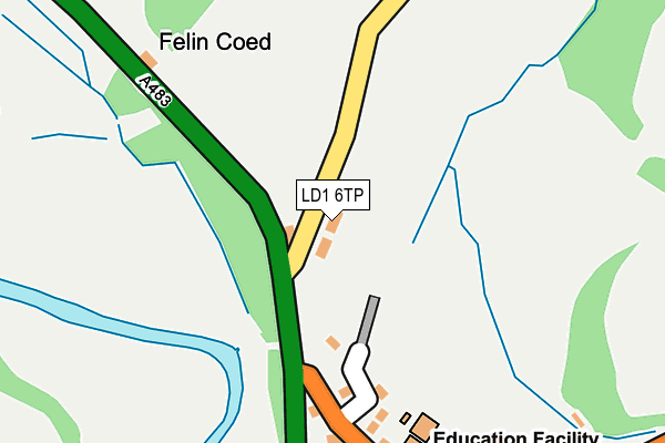 LD1 6TP map - OS OpenMap – Local (Ordnance Survey)