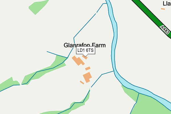 LD1 6TS map - OS OpenMap – Local (Ordnance Survey)