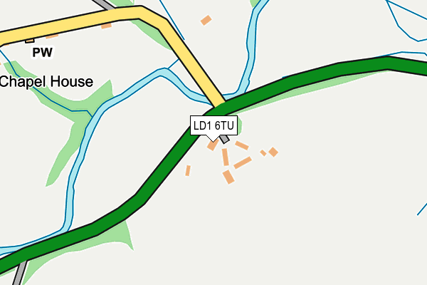 LD1 6TU map - OS OpenMap – Local (Ordnance Survey)