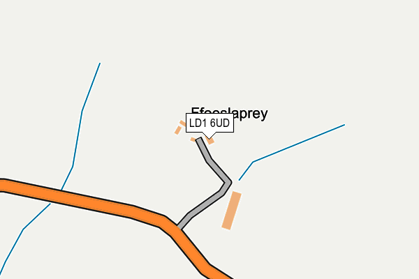 LD1 6UD map - OS OpenMap – Local (Ordnance Survey)