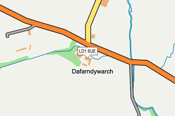 LD1 6UE map - OS OpenMap – Local (Ordnance Survey)