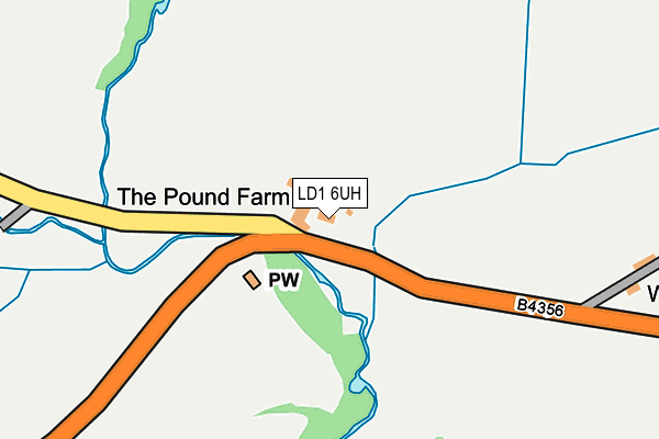 LD1 6UH map - OS OpenMap – Local (Ordnance Survey)