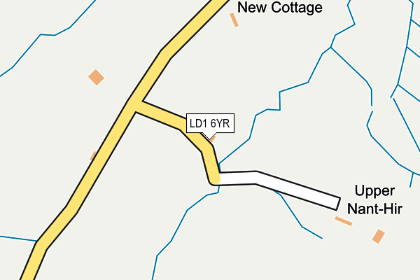 LD1 6YR map - OS OpenMap – Local (Ordnance Survey)