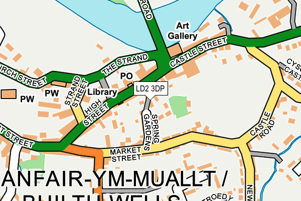 LD2 3DP map - OS OpenMap – Local (Ordnance Survey)