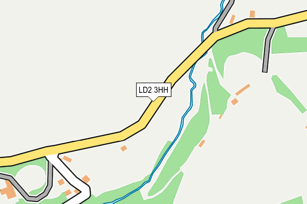 LD2 3HH map - OS OpenMap – Local (Ordnance Survey)